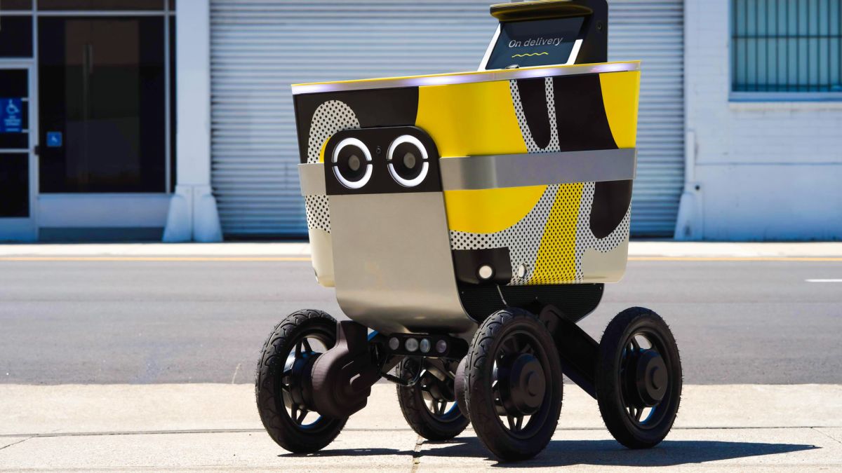 Amigable robot de reparto a domicilio 2